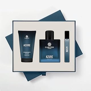 Men's Perfume Gift Set – Azure 50ml EDP, Cream & Travel Spray | Luxury Fragrance Combo For Gifting | Birthday Present for Men Price in India
