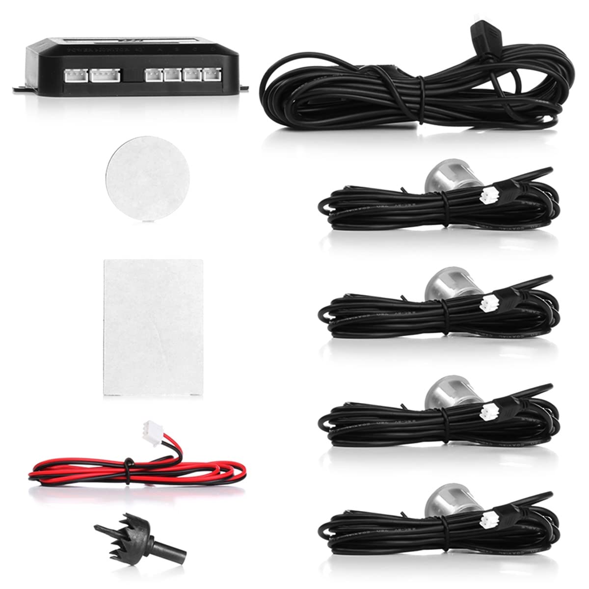M-Tech CP7S Sensori di Parcheggio, Kit da 4 Sensori