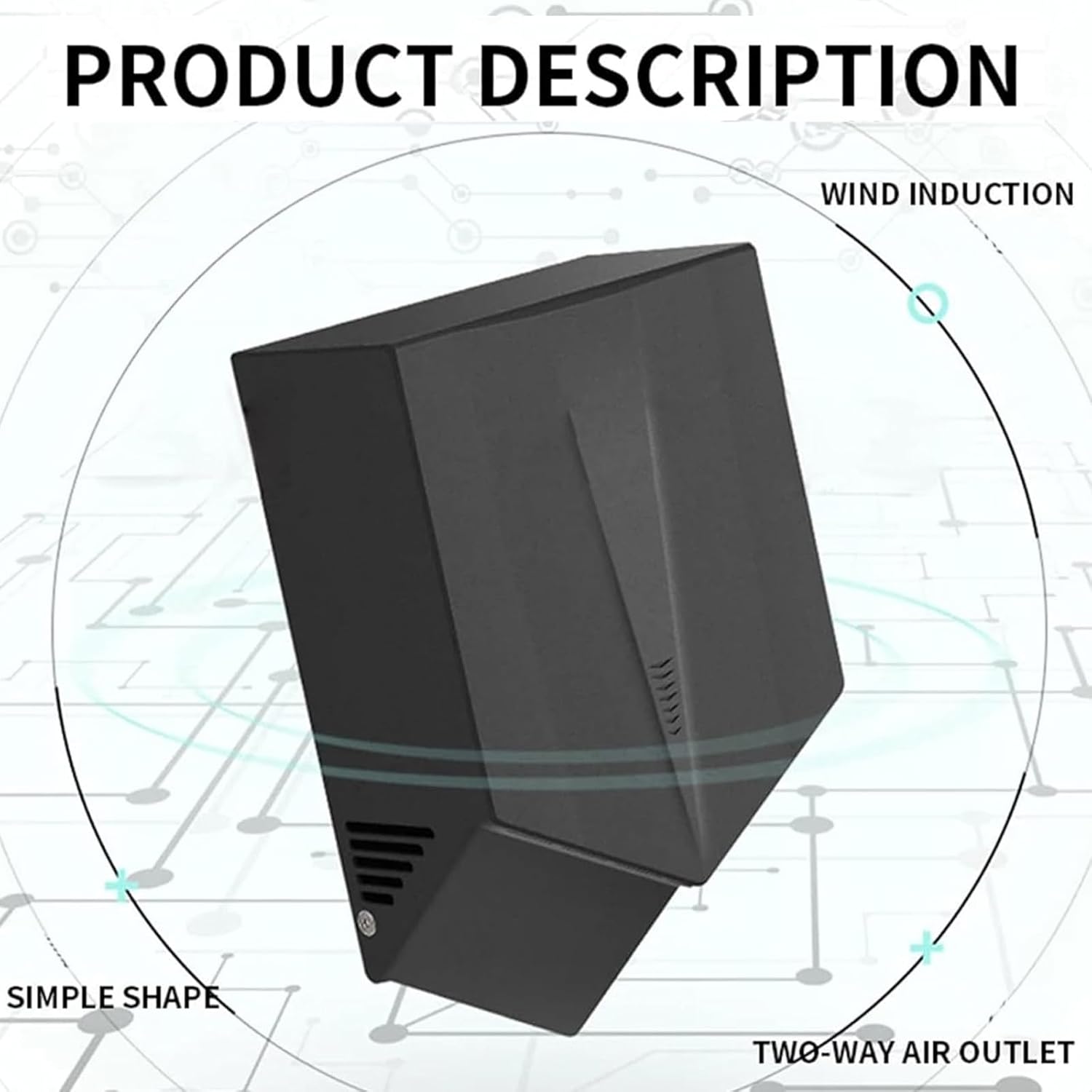 Commercial Hand Dryers for Bathrooms - Automatic Sensor, High Speed, No Touch Dryer