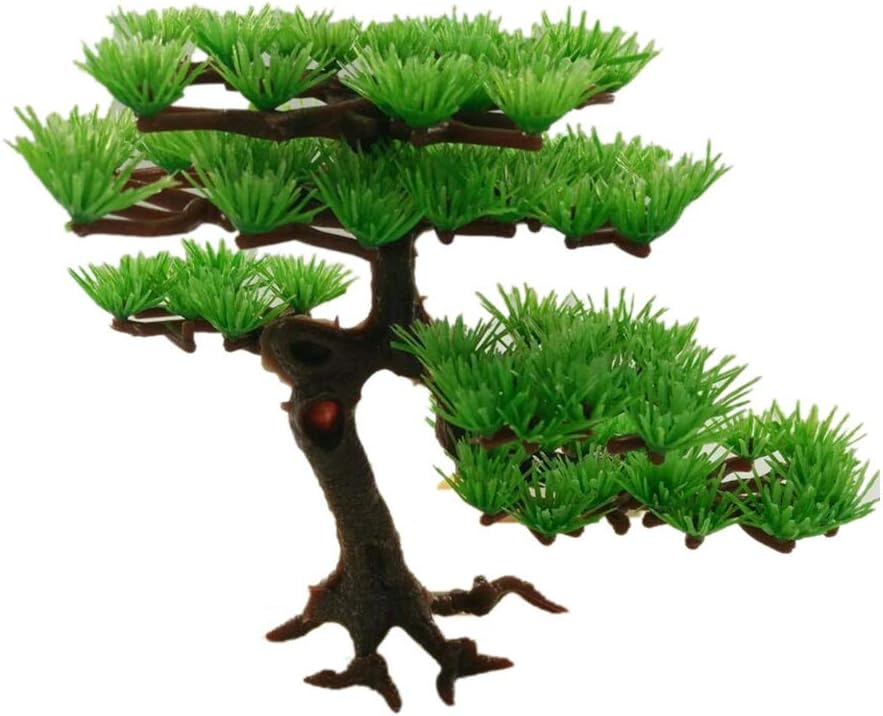 Aquarium Decoration Plastic Water Plants Pine Tree Bonsai Fish Tank Aquarium Water Plants Landscaping Aquarium Accessories