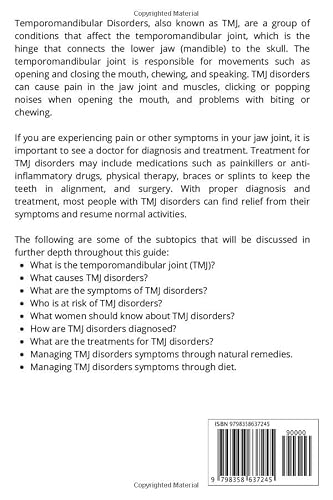 Tmj Guide For Women: A Beginner's Quick Start Guide To Managing Temporomandibular Joint Disorders Through Diet And Other Lifestyle Remedies, With Sample Recipes #TOP1