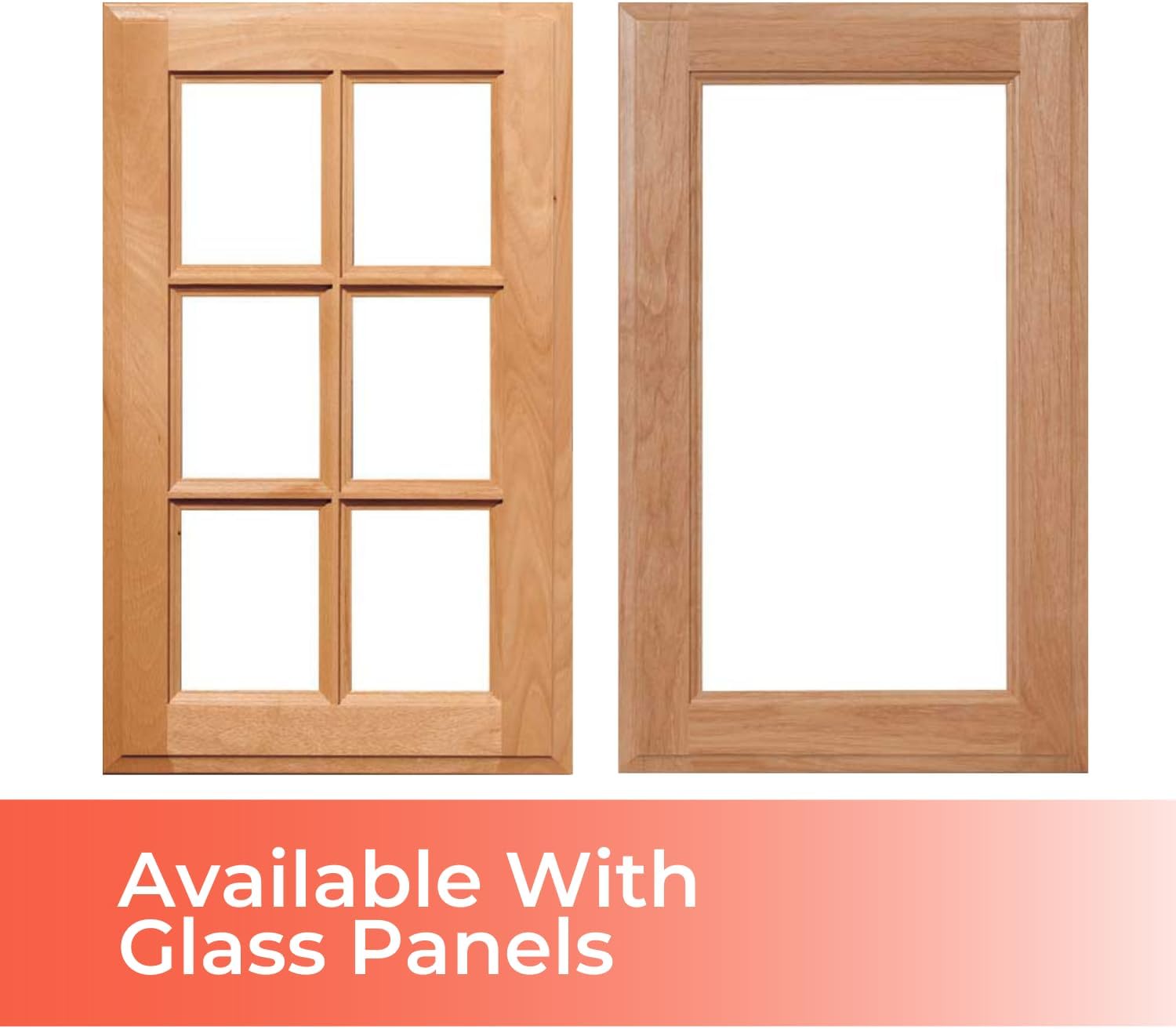 Custom Sized Adobe Cabinet Door | Solid Wood Replacement Door for Kitchens, Bathrooms | Unfinished