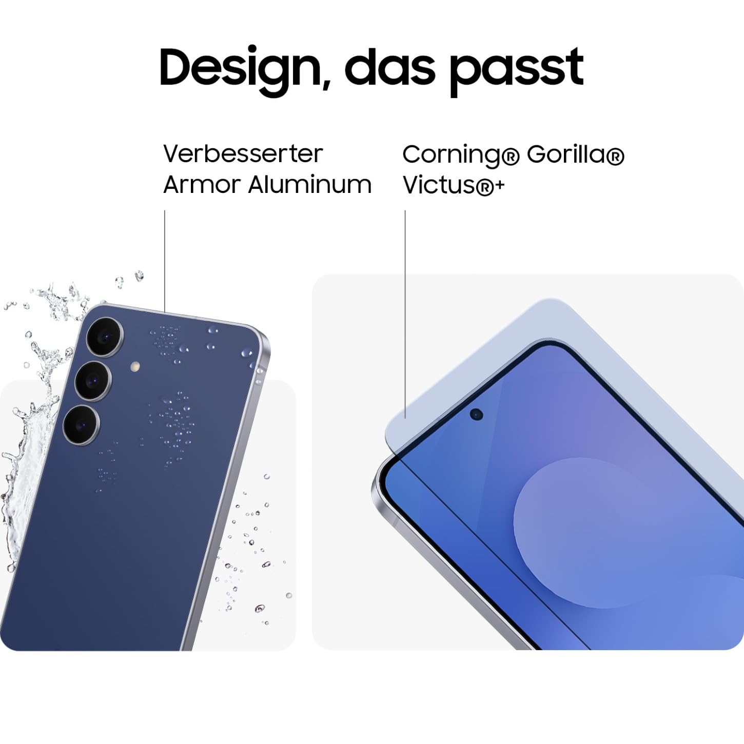 Samsung Galaxy S25 FE mit Galaxy AI, Handy mit Android, 6,7 Zoll FHD-Display, 50 MP Kamera, 128 GB Speicher, 8 GB RAM, 4.900 mAh Akku, JetBlack, 3 Jahre Herstellergarantie [Exklusiv auf Amazon]