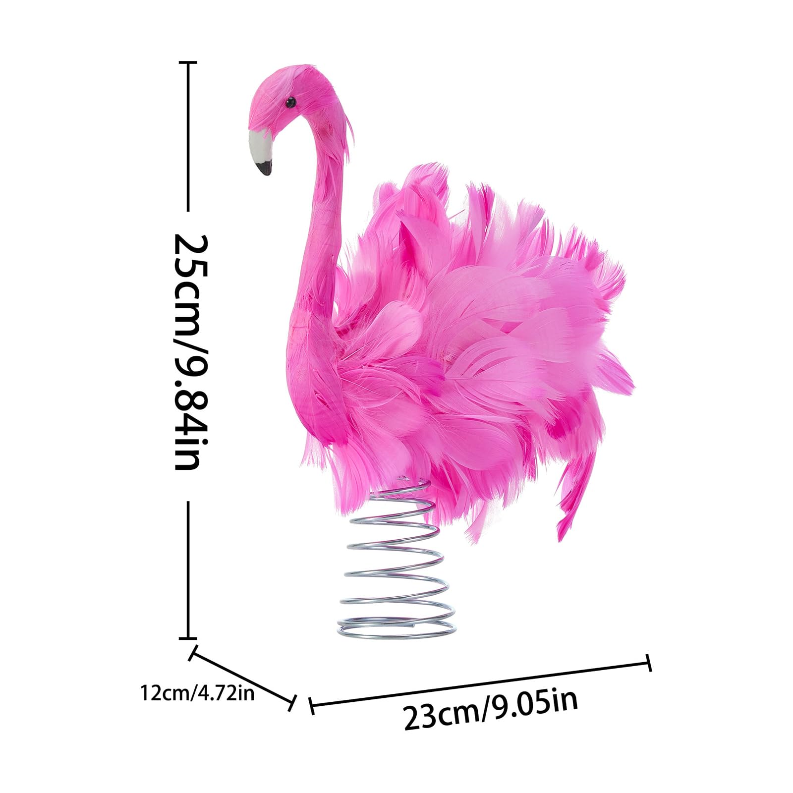 Flamingo Bleistift-Topper-Radiergummis - 12 Stück Rosa, 3,8 Cm Rechteckig, Aus Gummi