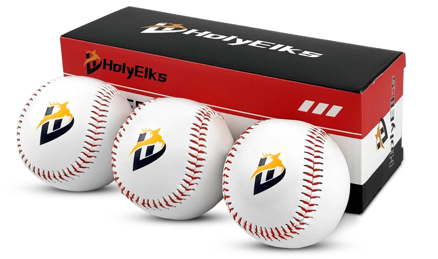 HolyElks Baseballs, Practice Baseballs, Baseball for Youth Teenager/Adults Players Training Ball, Safe Throwing for Indoor/Outdoor, Batting Practice