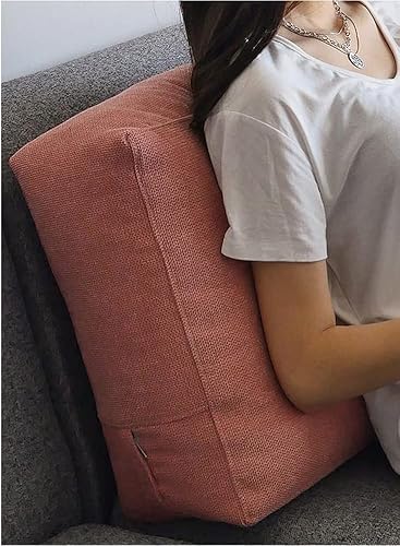 Miniatura 6 de YURRO Cojín de apoyo lumbar rectangular grande, almohada de lectura suave para sofá y cama, almohada de respaldo desmontable con cremallera oculta