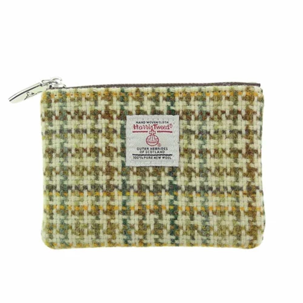 Glen Appin Women's Colour 149 Dogtooth Harris Tweed 'Eriskay' Small Zip Coin Purse (Colour 149 Dogtooth)