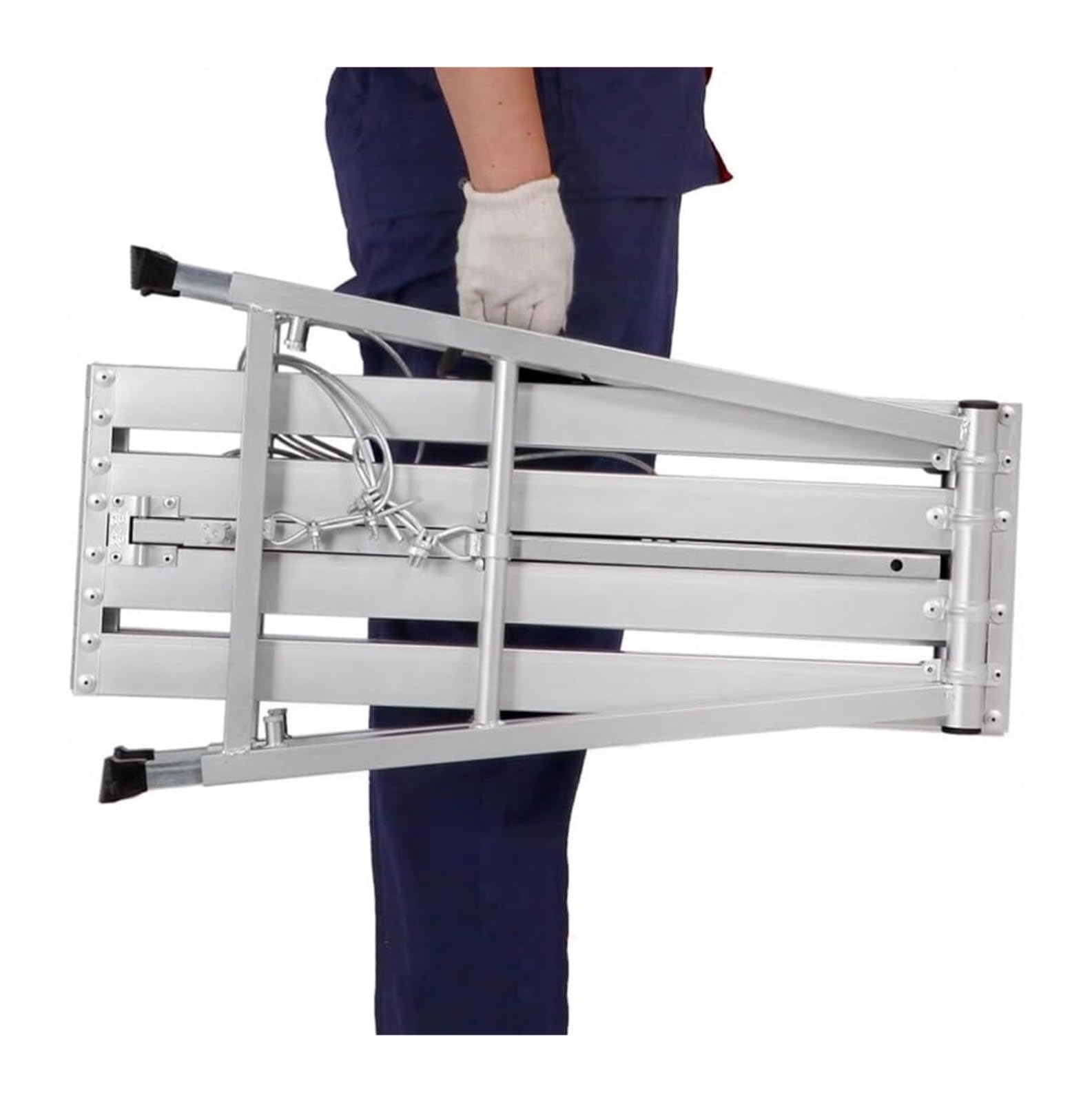 Piattaforma di lavoro Scaletta portatile Panca Piattaforma for impalcature Scaletta pieghevole Sgabello for pittura su cartongesso Andamios De Construccion Altezza regolabile(120cm)