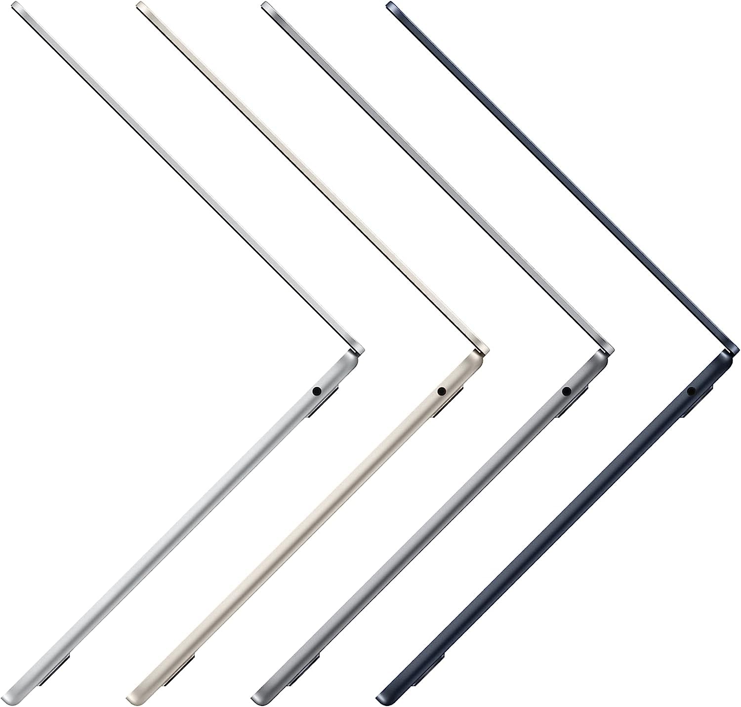 2022 Apple MacBook Air avec Apple M2 Chip (13-pouces, 8Go RAM, 256Go SSD Stockage) (AZERTY French) Gris Sidéral (Reconditionné)