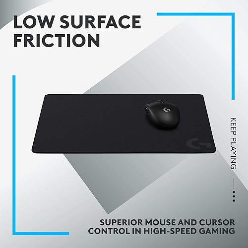 Miniatura 2 de Logitech G Alfombrilla de mouse para juegos 440 optimizada para sensores de juegos baja fricción de superficie alfombrilla de mouse antideslizante