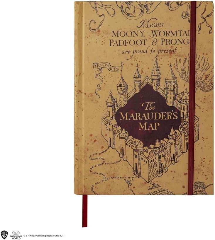 Cinereplicas Harry Potter - Notebook with foldable Marauder's map - Official License