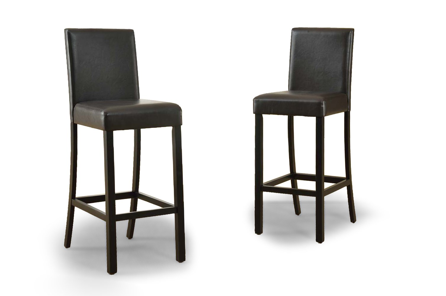 Baxton Studio Torino Modern Counter Stool, Dark Brown, Set of 4