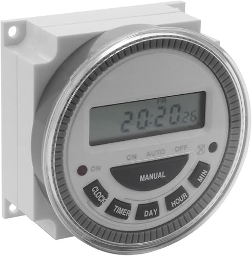 Miniatura 3 de Interruptor de temporizador programable de 7 días-piscinapuertaaspersoresluces- Entrada de 120 V - Sustituto ET3