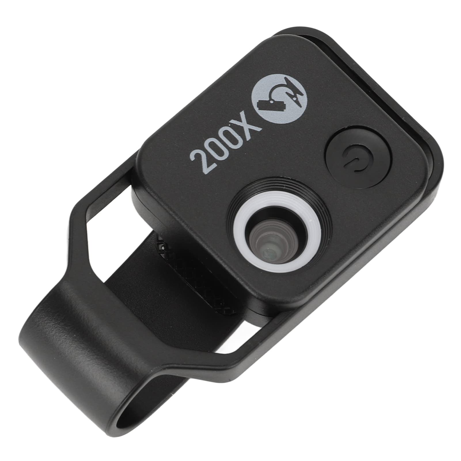 Phone Microscope, 200X Microscope Mini Microscope with Light, Portable Digital Microscope Camera Attachments for Smartphone Accessories (Black)