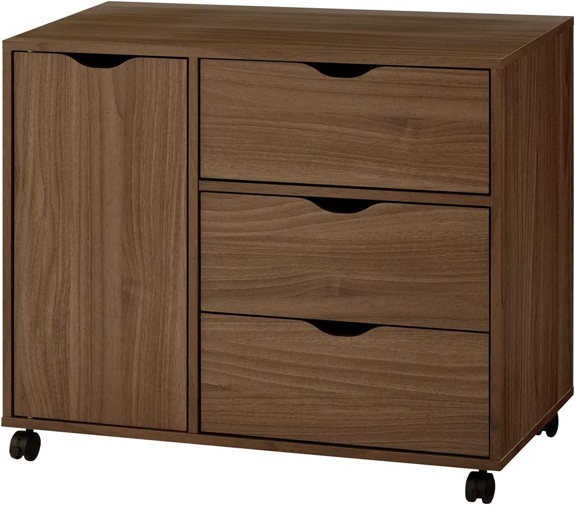 ぼん家具 キャビネット 収納 キャスター