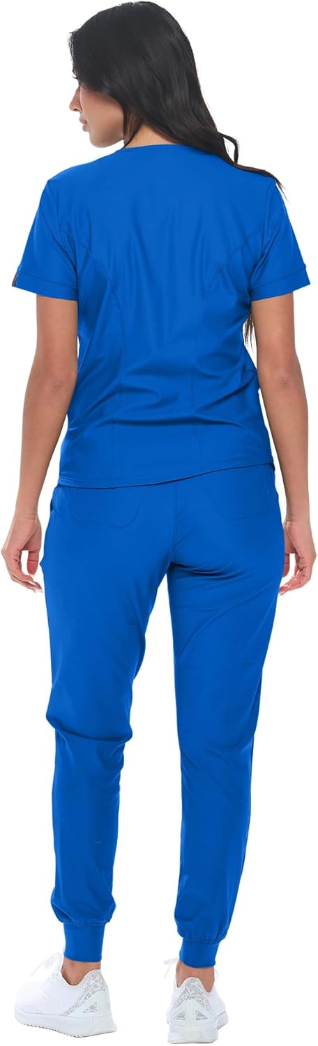 Womens Jogger Scrub Set Extreme Stretch Scubs for Women - Image 3