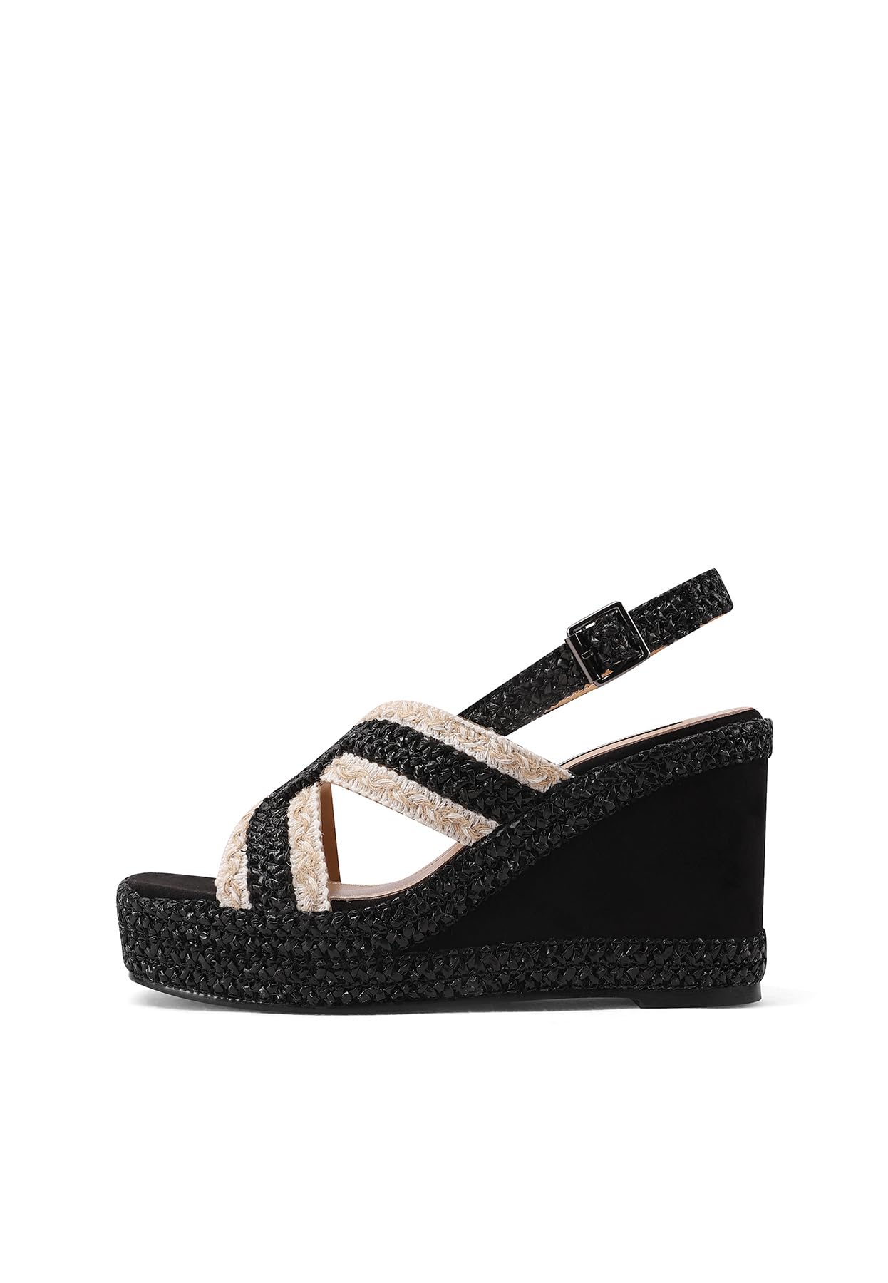 QUEEN HELENA Zeppe Sandali Alti con Cinturino Casual Donna ZM9940