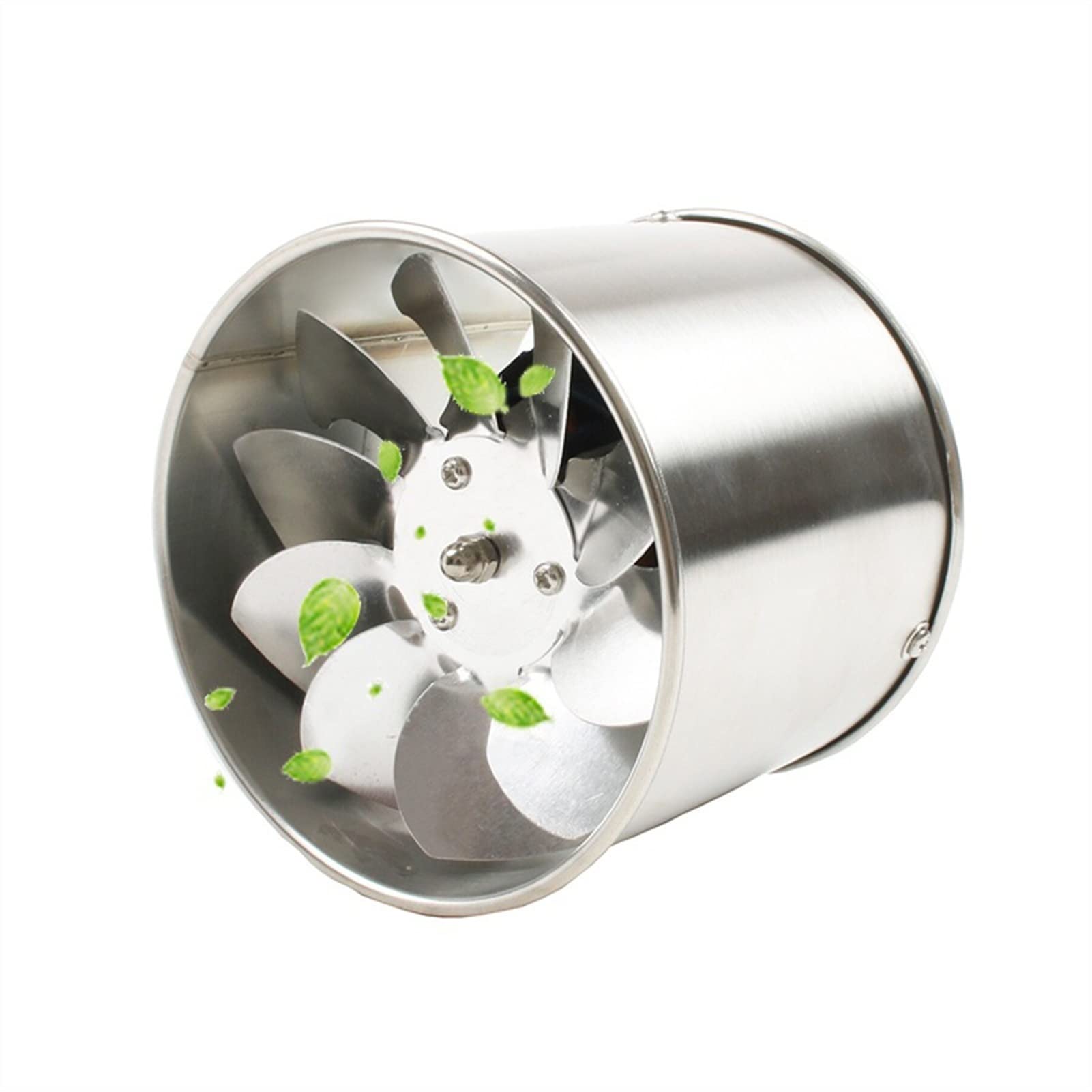AYCDL Ventilation Fan 4 Inch Stainless Steel Pipe Exhaust Fan Window Duct Air Ventilation Blower Toilet Kitchen Ventilator with Cover Booster Extractor 100mm ventilat