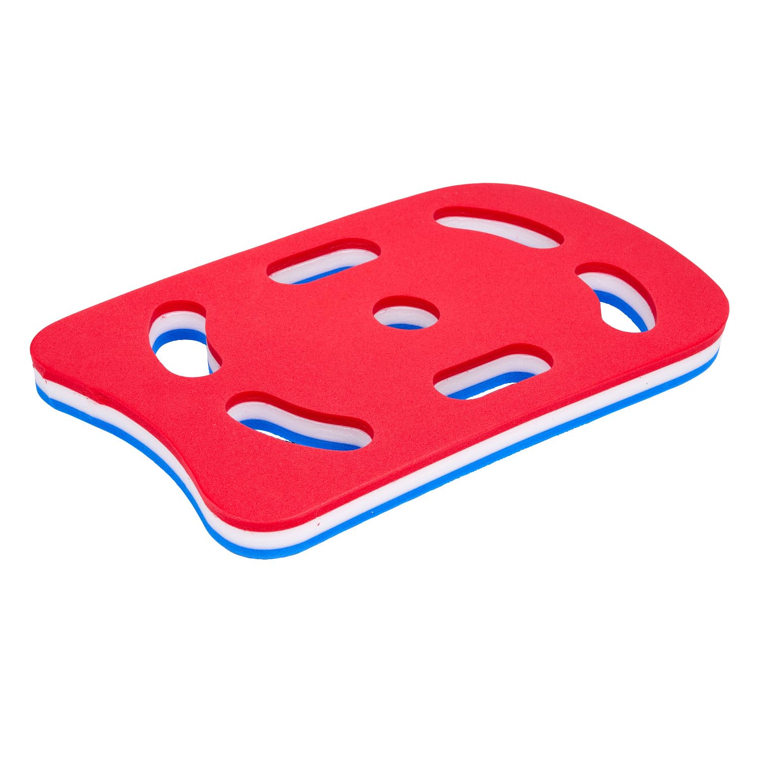 Sport-Thieme Schwimmbrett Multi | Schwimmhilfe, Kick-Board für Erwachsene u. Kinder | Ergonomischen Grifflöchern | Aus weichem Schaumstoff