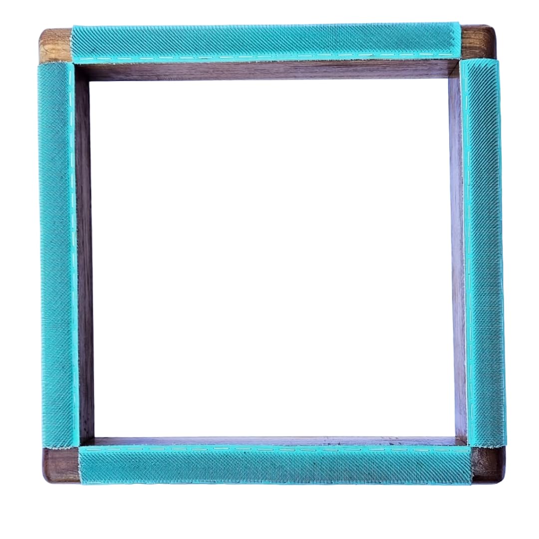 GripCrafty Punch Needle Frame with Gripper Strip, Strong Wooden Frame for Punch Needle Embroidery, Rug Tufting & Fabric Tightening Frame for Artists (12x12 Inch)-image-28