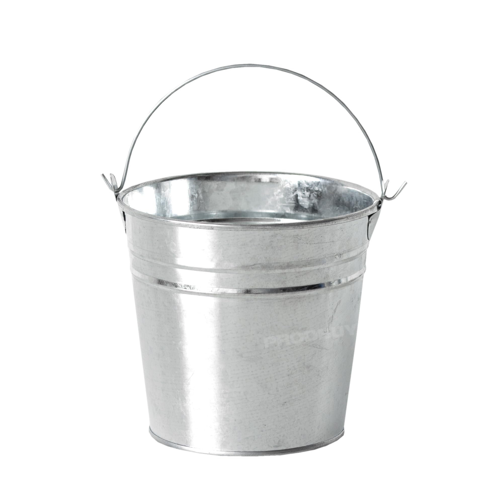 Prodbuy Silver 12 X Galvanised Metal Serving Buckets/Cutlery Caddies