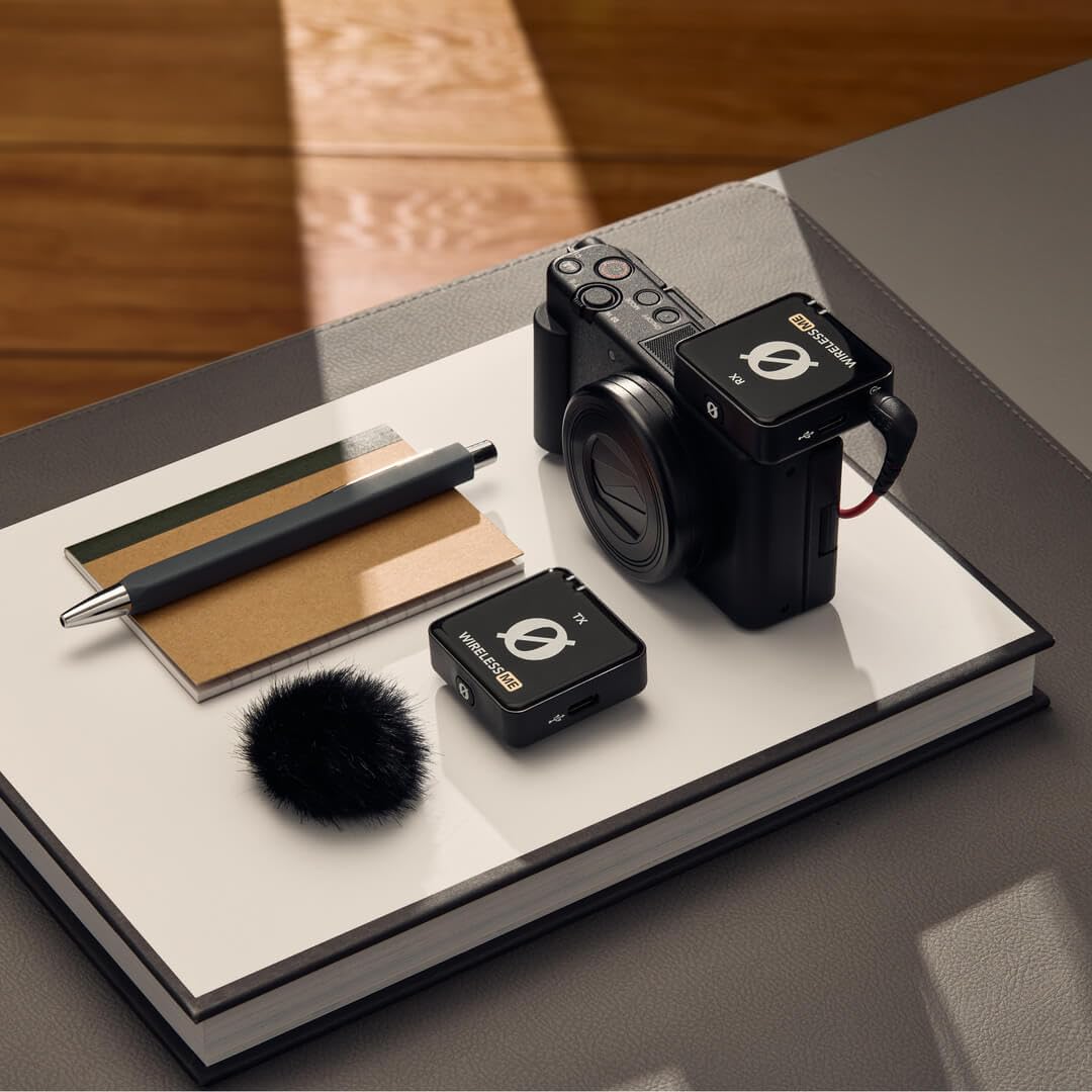 RØDE Wireless ME Ensemble de microphone sans fil + adaptateur manuel Interview GO + pare-vent en fourrure Keepdrum BK Noir