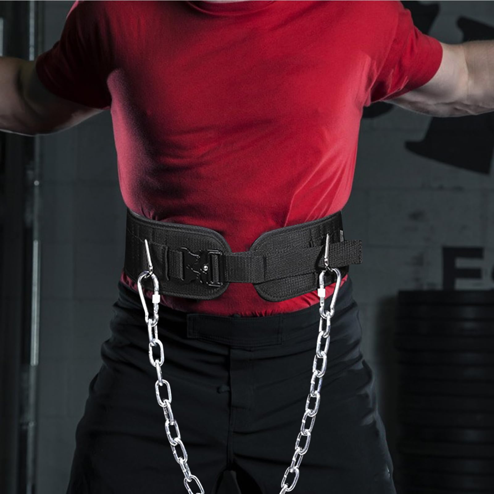 Cinghia per sollevamento pesi per trazioni | Cintura per allenamento di forza per palestra,Doppio anello a D cinghia per allenamento per donne e uomini