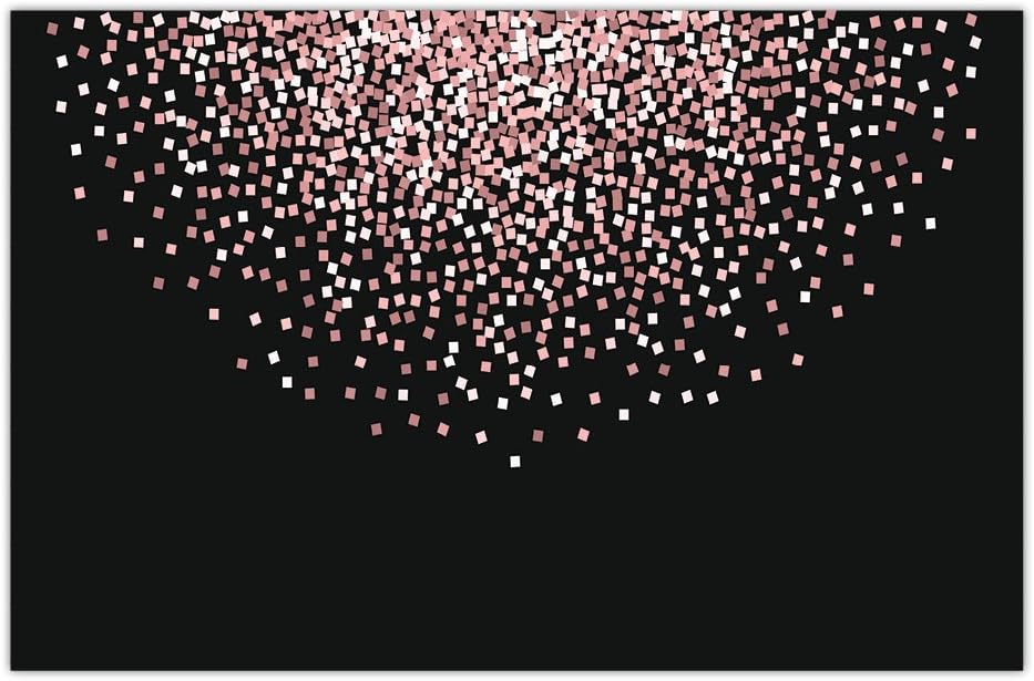 DB Party Studio Paper Place Mats 25 Pack Festive Confetti Disposable Dining Placemats Graduation Engagement Parties 30th Birthday Retirement Brunch Lunch Dinner Table Setting Decor 17" x 11" Placemat