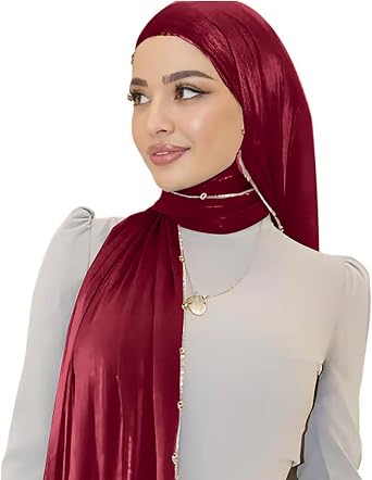Shimmer Party Hijab, Lightweight Stylish Hijab Scarf for Women