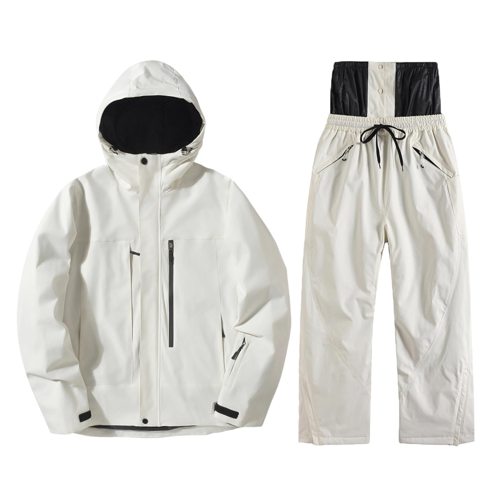 Tuta da sci da uomo, 2 pezzi, impermeabile, invernale, calda, antivento, per sci, sci, snowboard, giacca e pantaloni
