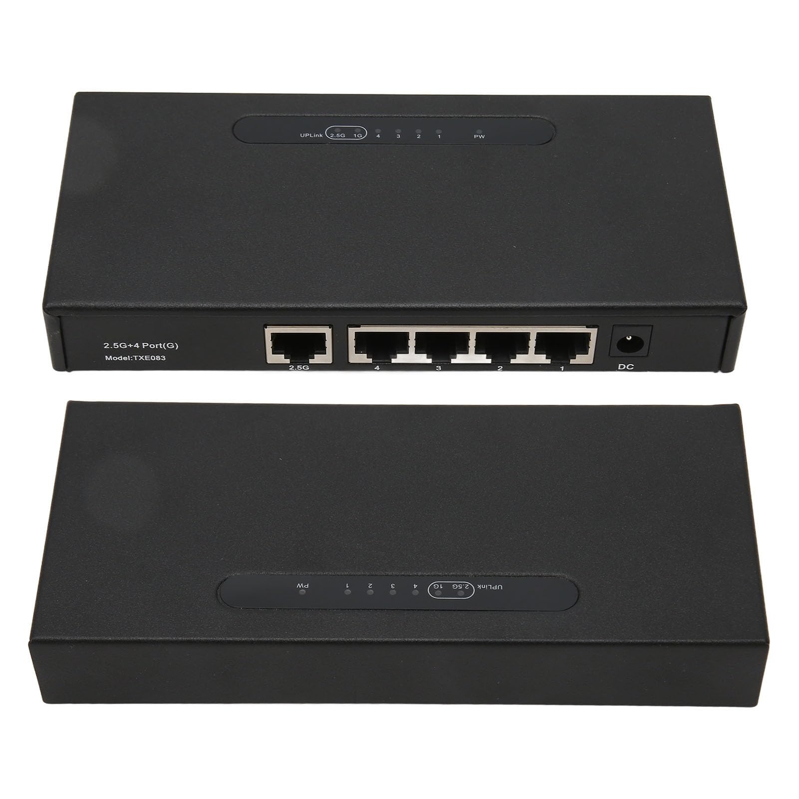 Cuifati Przełącznik Gigabit Ethernet 5 Portów, PoE 78W, 2500Mbps (wtyczka