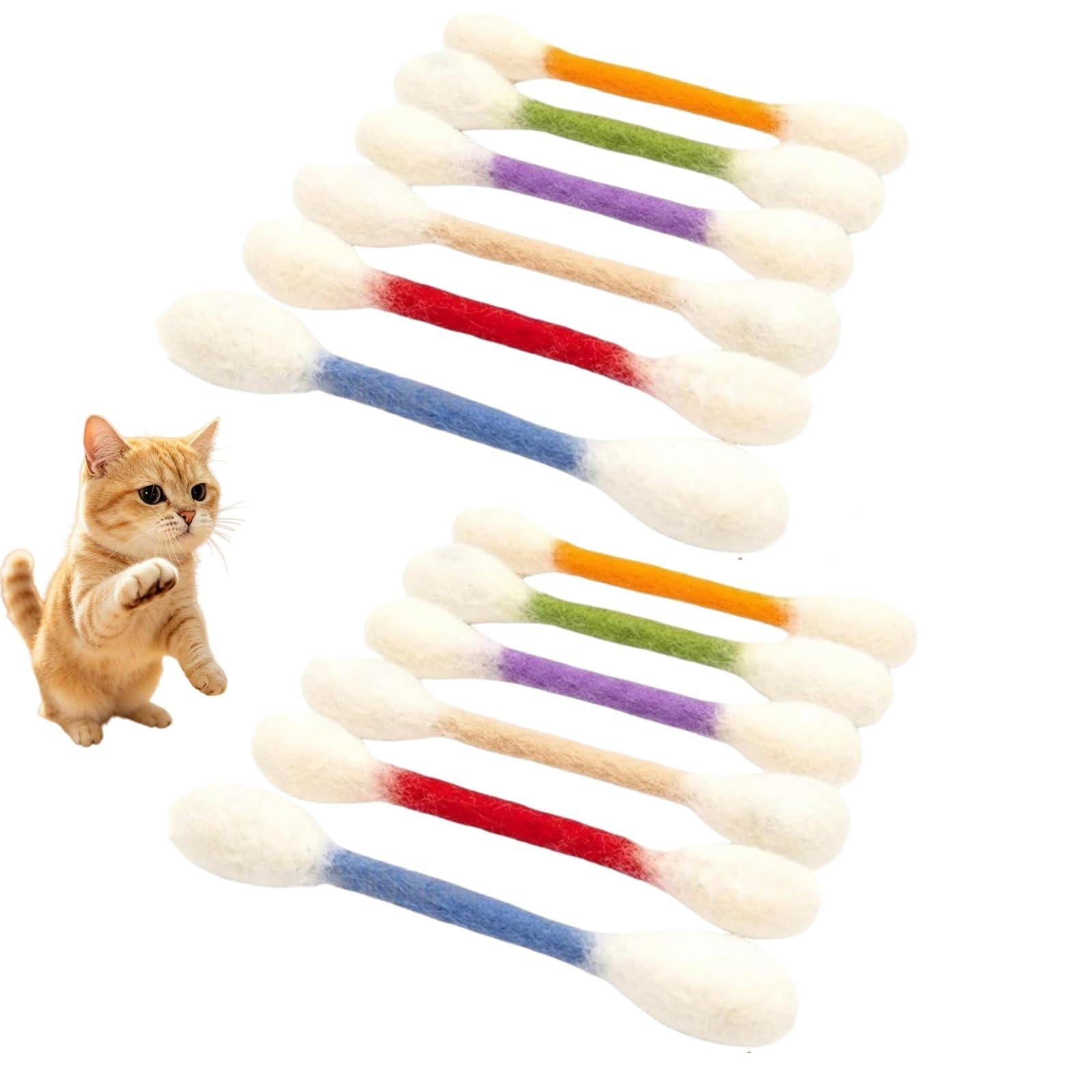 XingBin Kitten T/oys with Catnip,Cotton Buds Cat To/y with Catnip