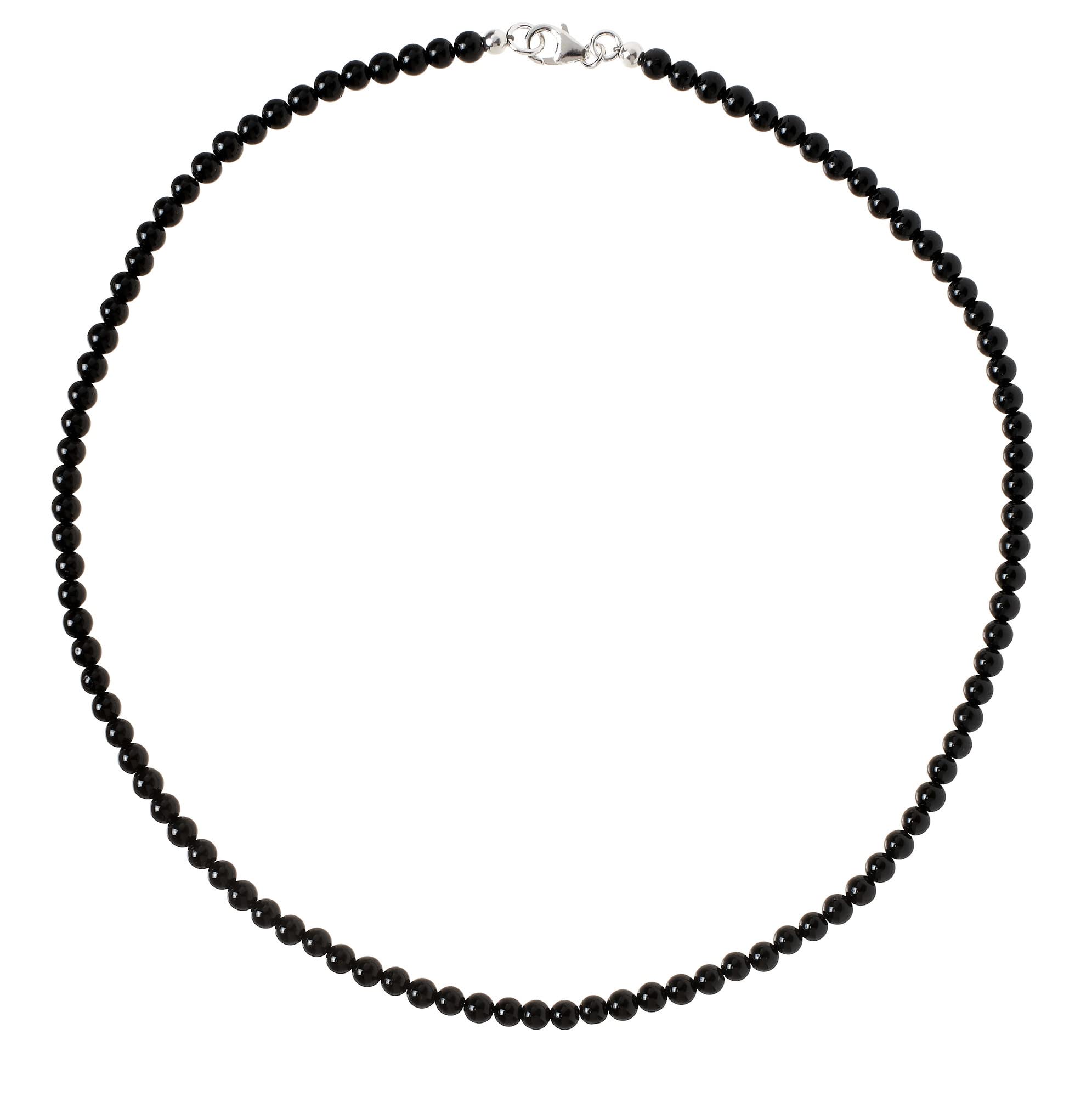 Edelstein Kette Steinkette Kugelkette 4mm - Edelstein wählbar