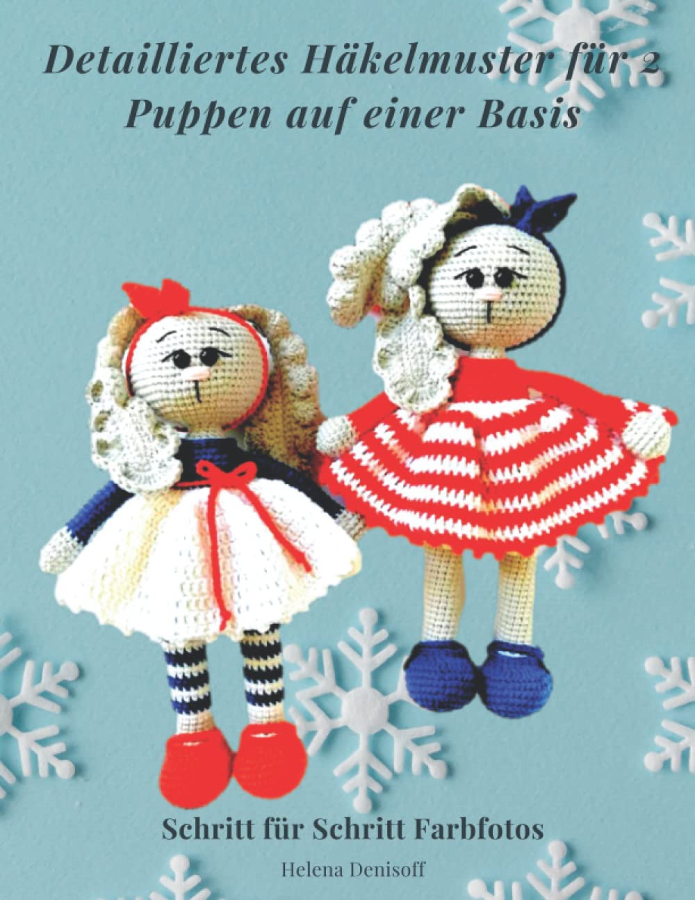 Detailliertes Häkelmuster Amigurumi Zwei niedliche Häschen: Schritt für Schritt Farbfotos (Muster zum Häkeln von Niedlichen Amigurumi Tieren)