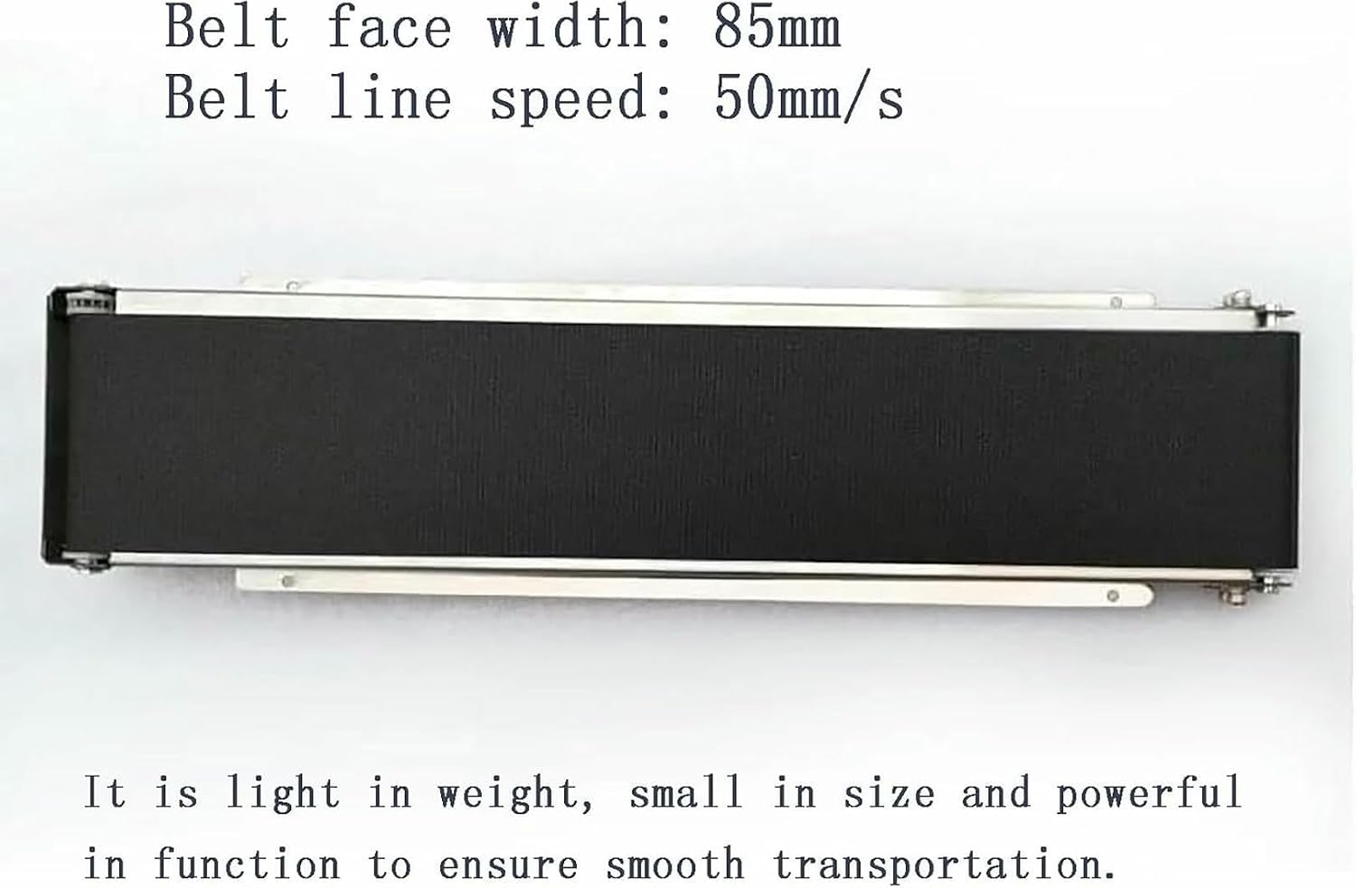 Small Industrial Transport Conveyor, Tabletop Conveyor Belt, Belt Face Width: 85mm/Safe Load-Bearing 3.5-5 Kg/Belt Line Speed: 50mm/s, for Industrial~/