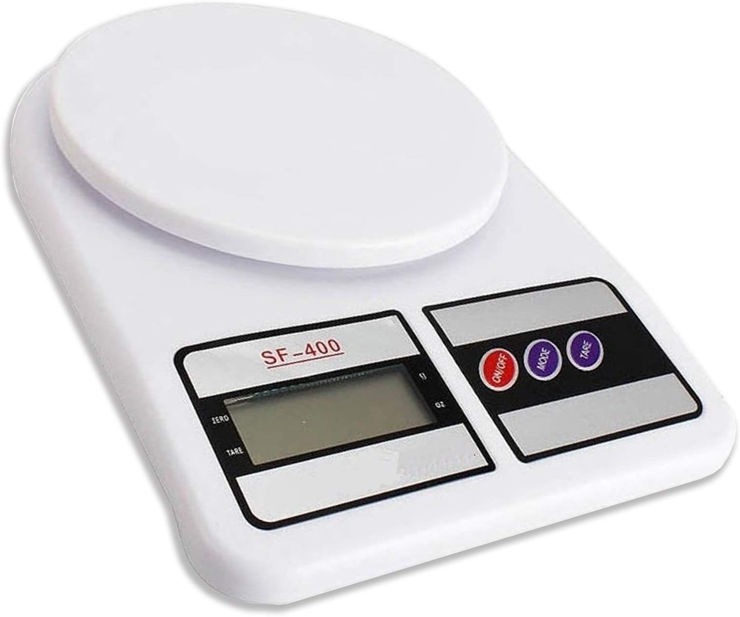 Lcd Screen Digital Display Kitchen Food Scale For Baking And Cooking - Sf-400 10Kg / 1G White Precision Scale - Lightweight And Durable Design Boxed