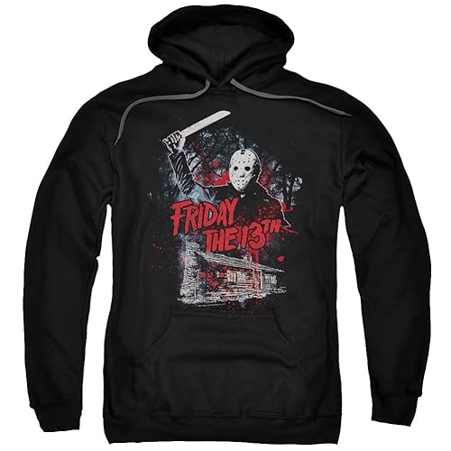 A&E Designs Friday The 13th Hoodie Jason Attacks Cabin Hoody