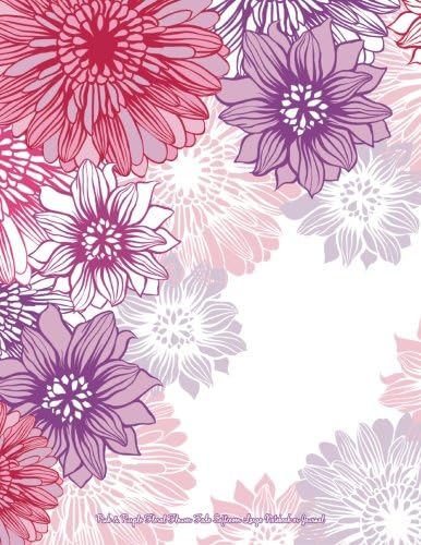 Pink & Purple Floral Flower Fade Softcover Large Notebook or Journal (Beautiful Journals, Diaries, & Notebooks) (Volume 17)