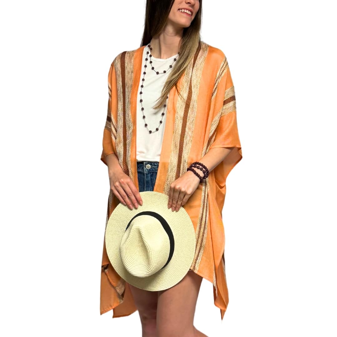Humble Hilo Damen Lange Lose Mode Lässig Blumendruck Kimono Cover Up Cardigan Überwurf für Schwimmbekleidung