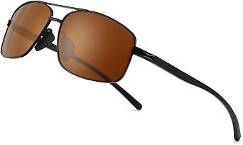 SUNGAIT Ultra Lightweight Rectangular + Slim Rectangular Sunglasses