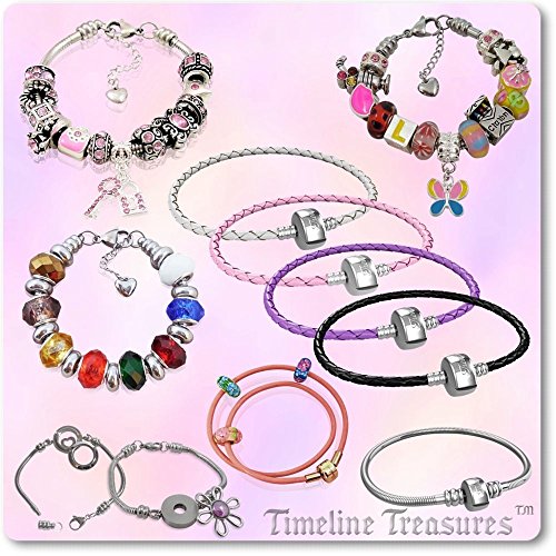 Pink Rhinestone Charms For European Charm Bracelets Stainless Steel Butterfly Hearts #TOP7