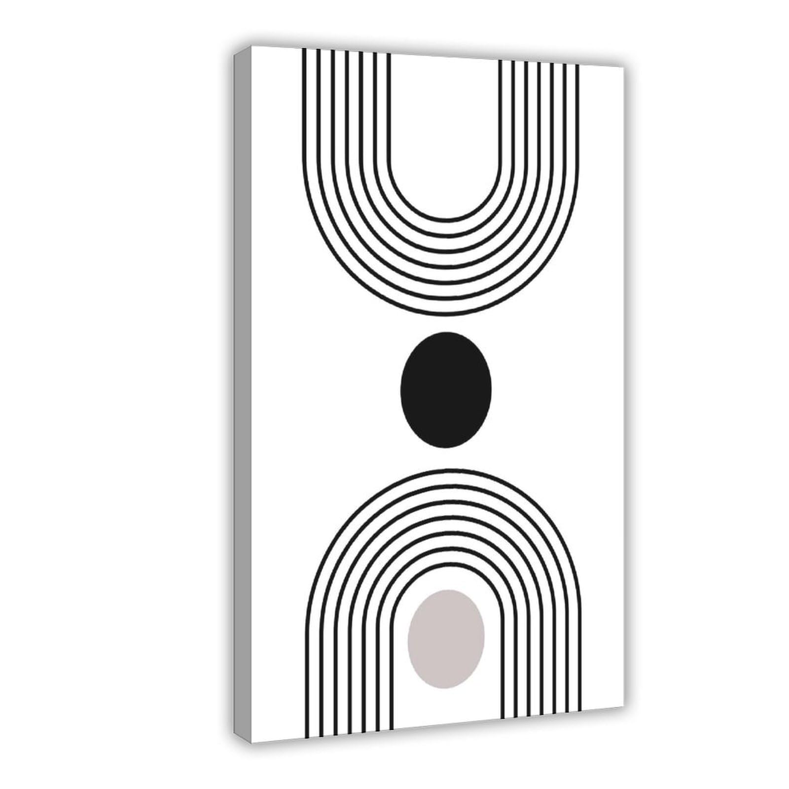 Bareronor Modern Boho Canvas Poster Bedroom Decor Landscape Office Room Decor Gift 8" L X 12" W