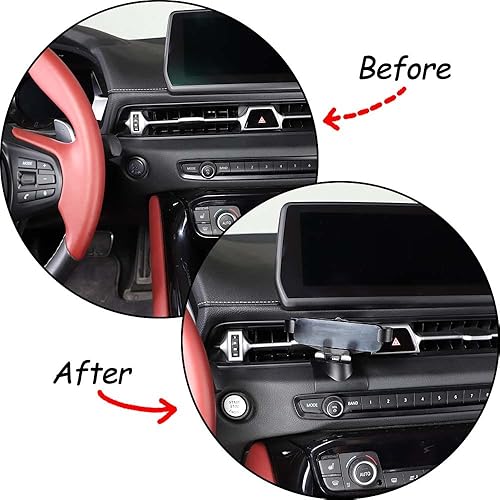 Miniatura 3 de Soporte de teléfono celular con salida de aire ABS para Toyota Supra GR A90 A91 MK5 2019 2020 2021 2022