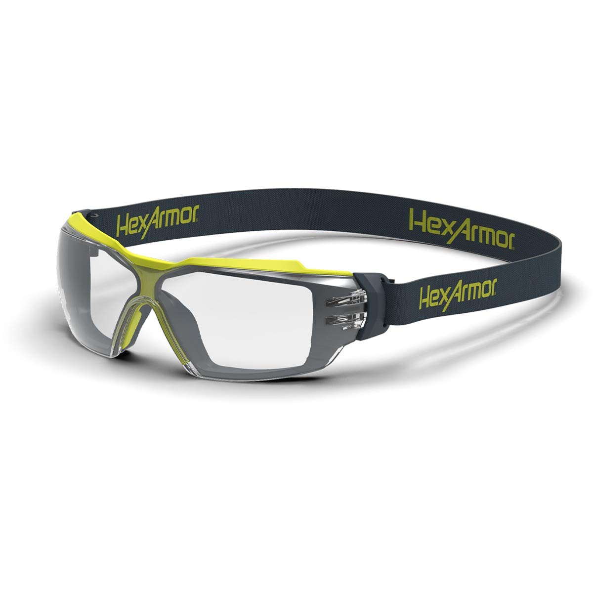 HexArmorMX350 Clear Anti Fog Eyewear with Gas Resistant Neoprene Strap