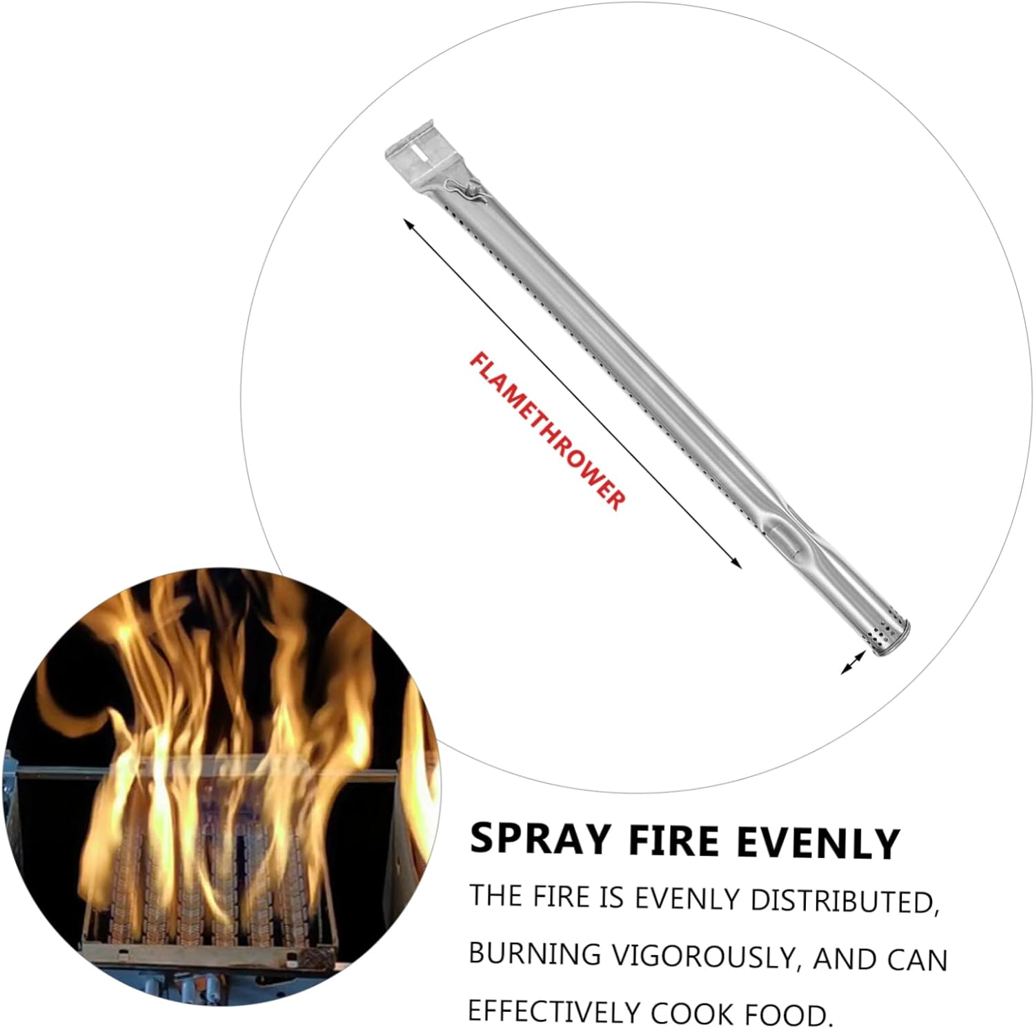 4pcs Replacement Parts BBQ Burner Tubes for Gas Oven Grill Burner Tubes for Barbeque Grill