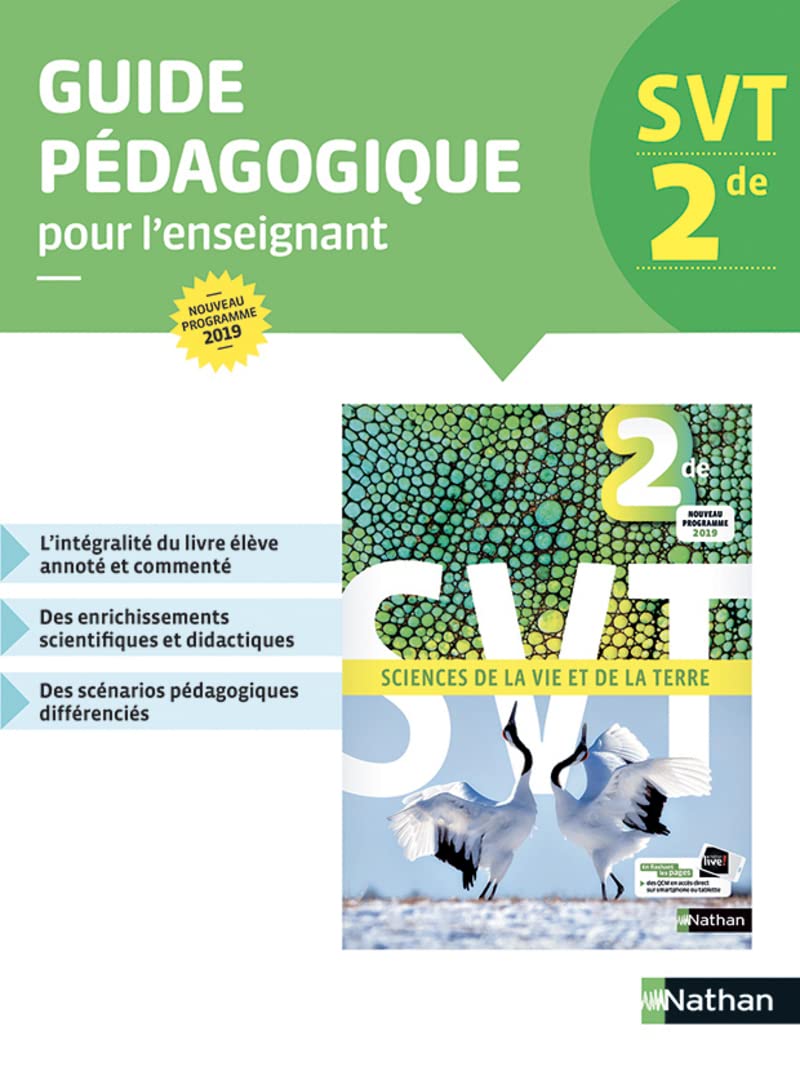 Sciences de la vie et de la terre 2de - Livre du professeur 2019