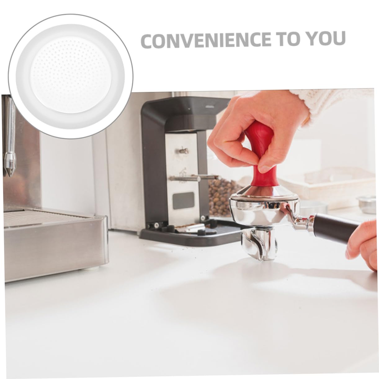 Joints Silicone Pour Machine à Expresso - Kit De 3 Bagues + Filtre Aluminium Pour Cafetières 6 Tasses