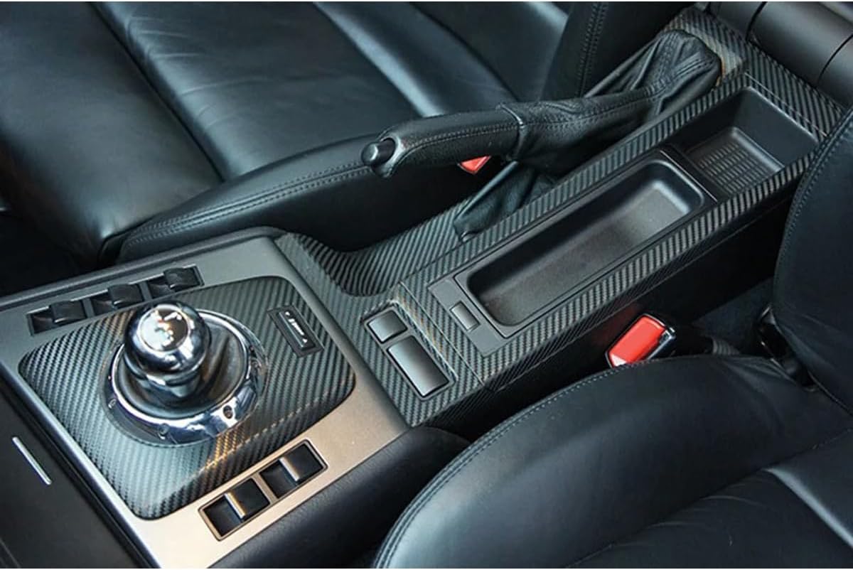 ECYC Ltd Black Carbon Fiber Vinyl Wrap, Automotive DIY Decals Tape Car Paint Protection Film for Car Moto DIY Exterior & Interior, 5.9 x 79 inches (15 x 200 cm)