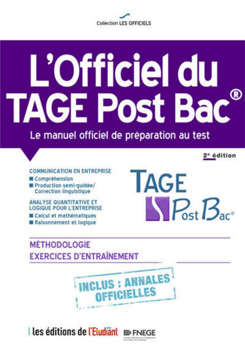 Pdf L Officiel Du Tage Post Bac Le Manuel Officiel De Preparation Au Test 2e Edition Free Download Callcely Emde It