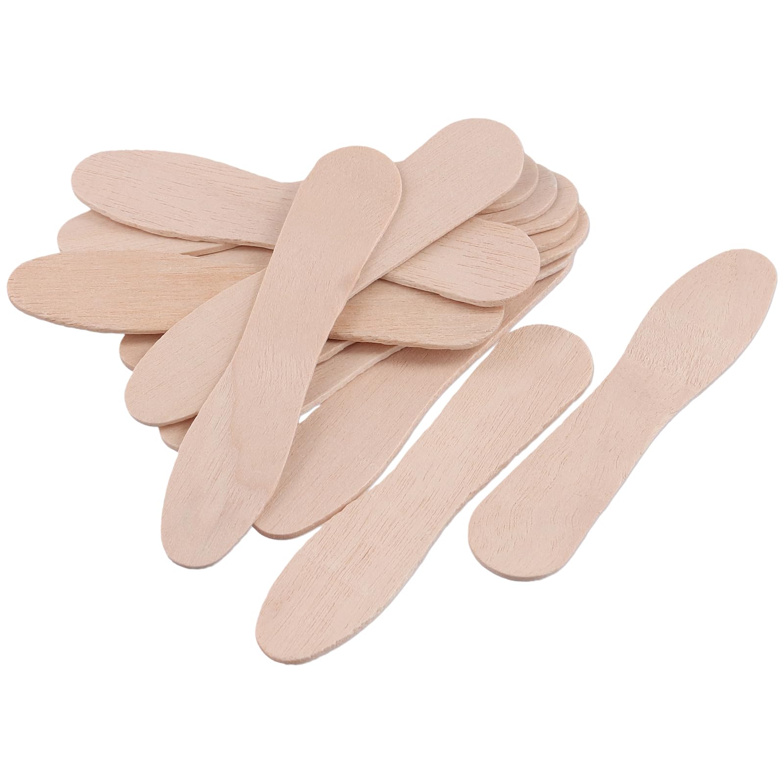 MUKLEI Lot de 3 000 cuillères à crème glacée en bois - Mini cuillères de dégustation en bois - Petites cuillères à dessert amovibles - Cuillères d'échantillons en bois pour travaux manuels,